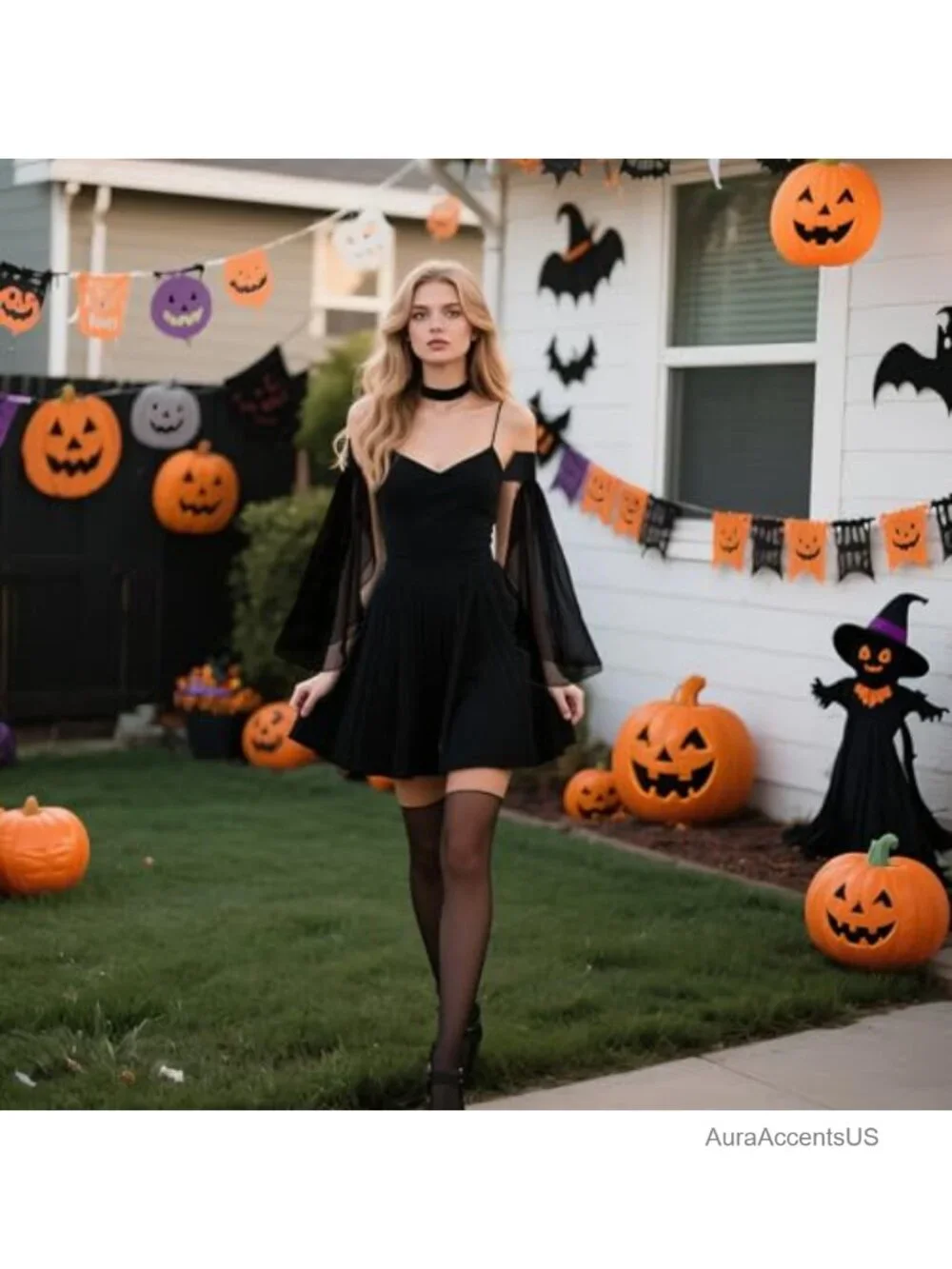 Long Detachable Tulle Gloves for Wedding Halloween Party